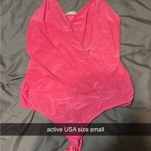 Active USA Vibrant Pink Women's Bodysuit